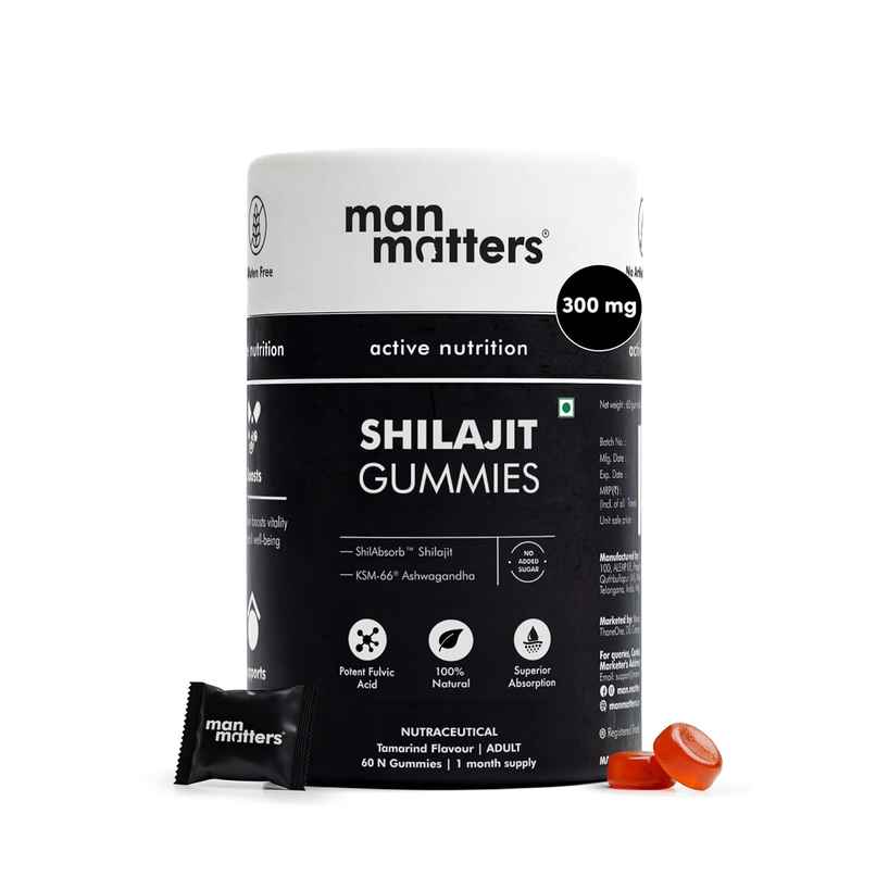 Man Matters Shilajit Gummies | Boosts Stamina | Strength | Improves Energy