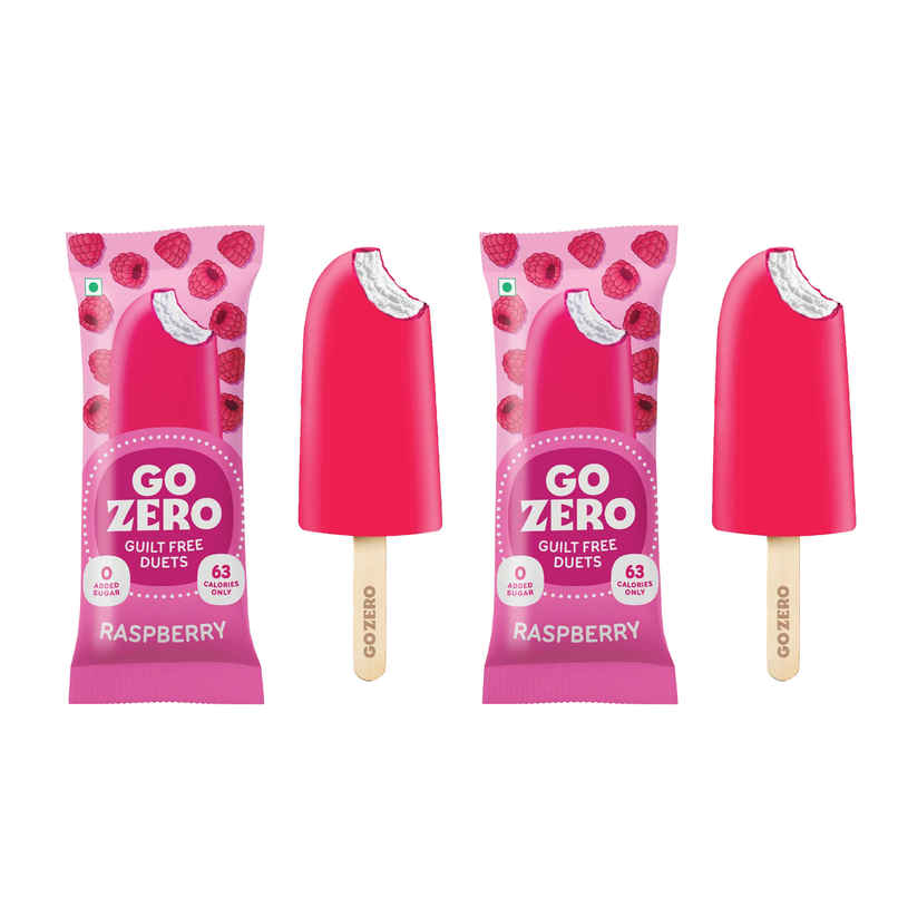 Go Zero Raspberry Duet Guilt Free Ice Cream Stick Combo
