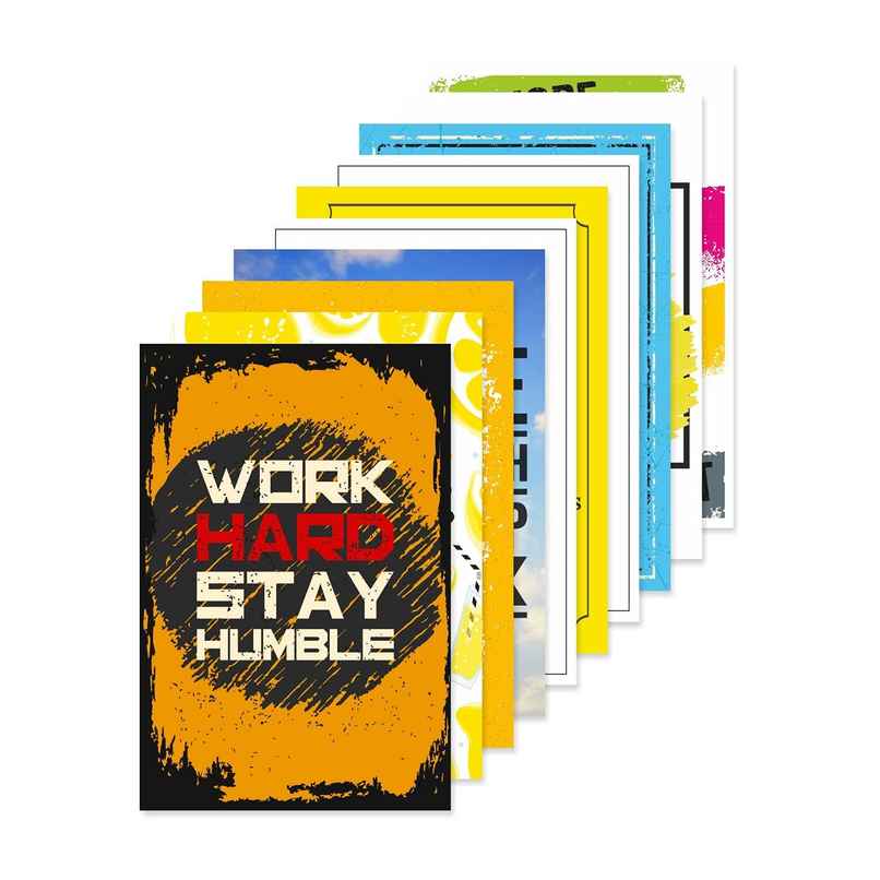 Paper Plane Design Wall Posters For Office Decor | Set of 10 | Size | 12 Inch x 18 Inch | D48