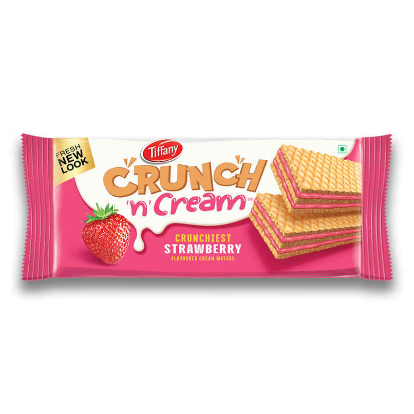 Tiffany Crunch N Cream Strawberry Flavoured Wafer Bar Tiffany Crunch N Cream Strawberry Flavoured Wafer Bar