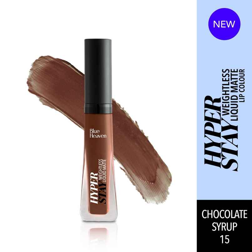 Blue Heaven Hyper Stay Weightless Liquid Matte Lipstick | Chocolate Syrup 15 Blue Heaven Hyper Stay Weightless Liquid Matte Lipstick | Chocolate Syrup 15