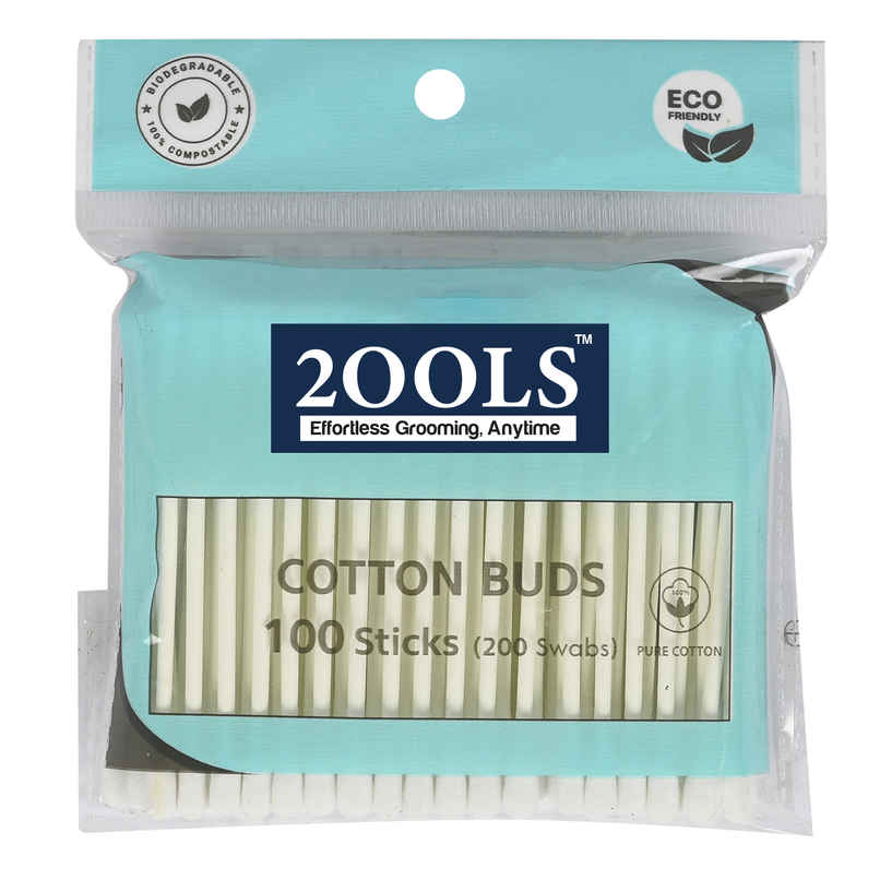 2OOLS Cotton Buds, Swab for Personal Hygiene and Beauty 100 Sticks Pouch (TSCS8002) 2OOLS Cotton Buds, Swab for Personal Hygiene and Beauty 100 Sticks Pouch (TSCS8002)