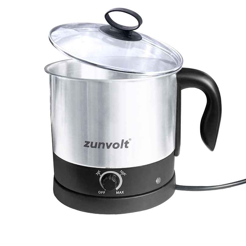 ZunVolt 1.5 L Multi Cooker Electric Kettle | 1.5 L | Stainless Steel ZunVolt 1.5 L Multi Cooker Electric Kettle | 1.5 L | Stainless Steel