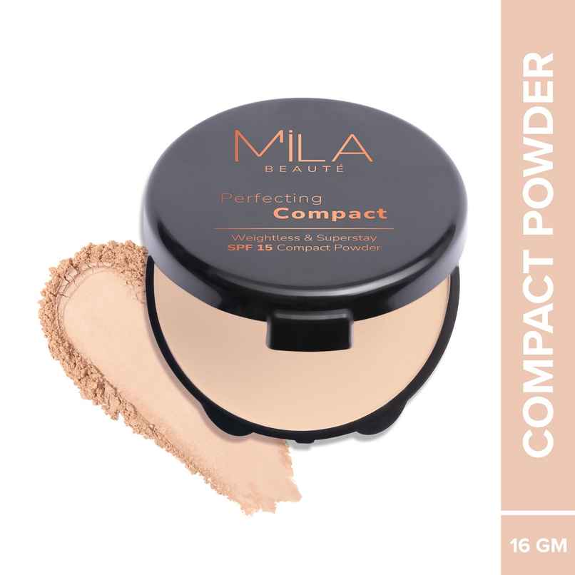 Mila Beaute Superstay Perfecting Compact Powder Spf 15 - 204 Beige Mila Beaute Superstay Perfecting Compact Powder Spf 15 - 204 Beige