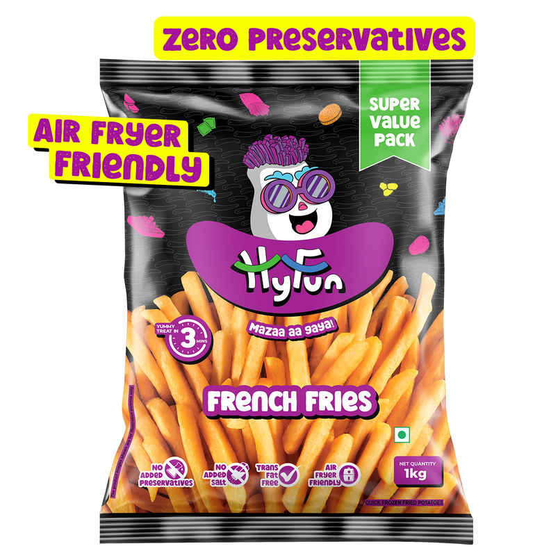 HyFun Flavory Fries | Chilli & Herbs, Air Fryer Friendly | Frozen HyFun Flavory Fries | Chilli & Herbs, Air Fryer Friendly | Frozen