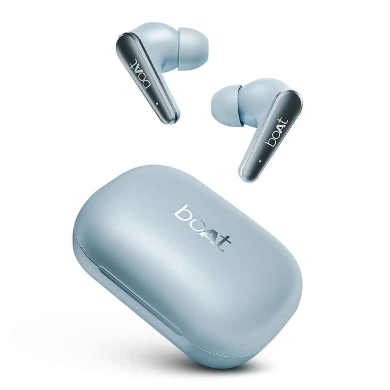 boAt Airdopes 280 ANC TWS Earbuds with mic, Active Noise Cancellation(32dB), 60Hrs Battery, 13mm Drivers, 4Mics ENx, Fast Charge, IPX5, v5.3 Bluetooth Earbuds - Mint Blue