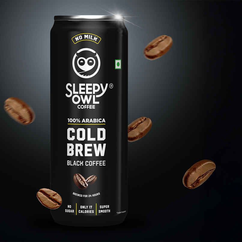 Sleepy Owl Cold Brew Black Cold Coffee Can