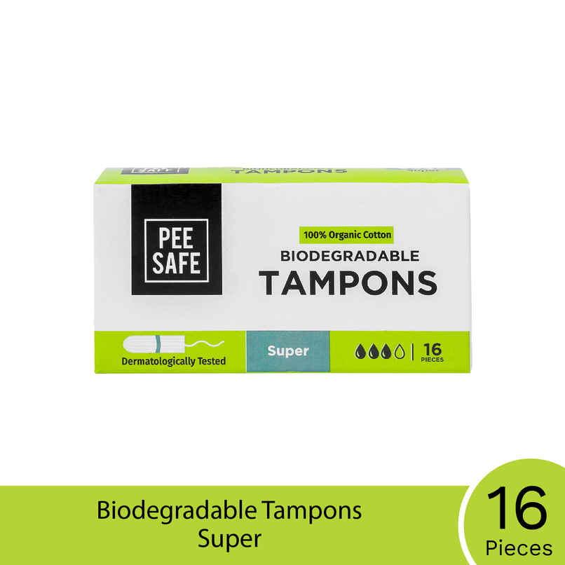 Pee Safe Super Tampons for Medium Flow | Ultra-Absorbent & Leak-Proof Protection