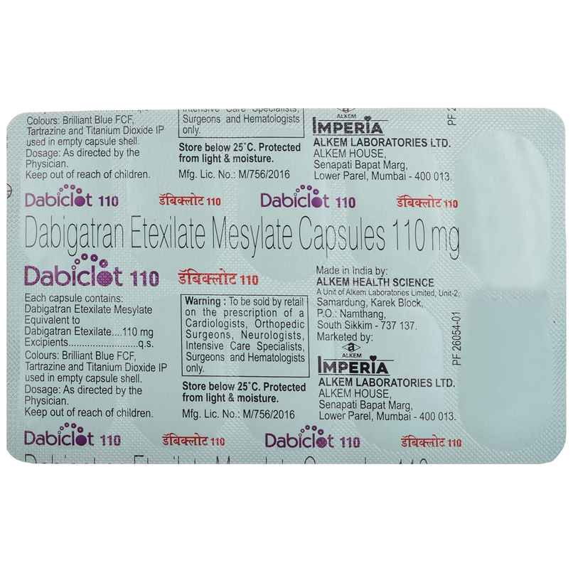 Dabiclot 110 Capsule Dabiclot 110 Capsule