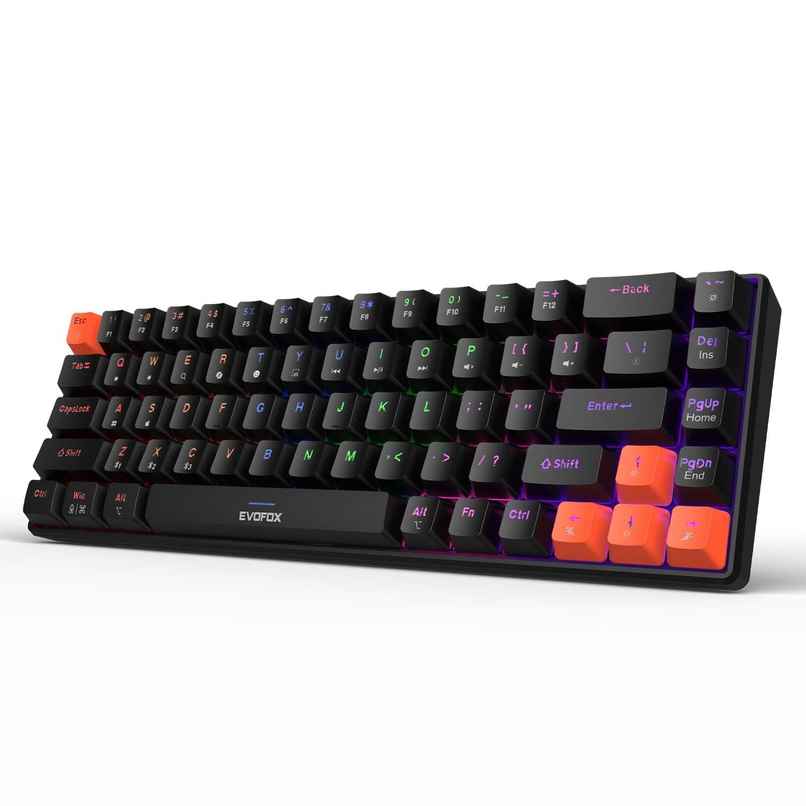 Evofox Katana S Mini Tri-Mode Wireless Mechanical Gaming Keyboard | Hot-Swappable Red Switches | RGB Evofox Katana S Mini Tri-Mode Wireless Mechanical Gaming Keyboard | Hot-Swappable Red Switches | RGB