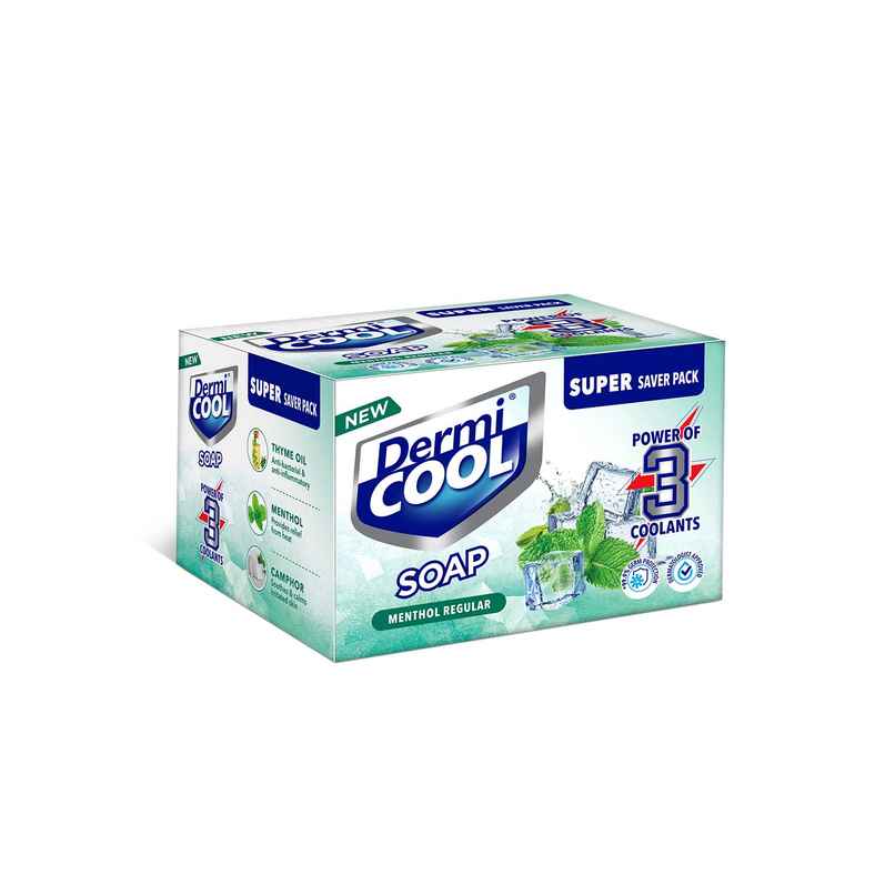Dermicool Soap With The Power Of 3 Coolants - Camphor, Menthol, Thyme Oil
