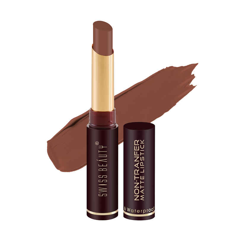 Swiss Beauty Non-Transfer Matte Lipstick | 09 Cute Nude