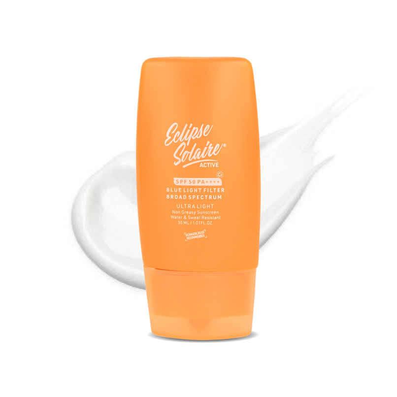 Eclipse Solaire Active Sunscreen SPF 50 PA++++ No White Cast, Non-Greasy Formula for All Skin Types Eclipse Solaire Active Sunscreen SPF 50 PA++++ No White Cast, Non-Greasy Formula for All Skin Types