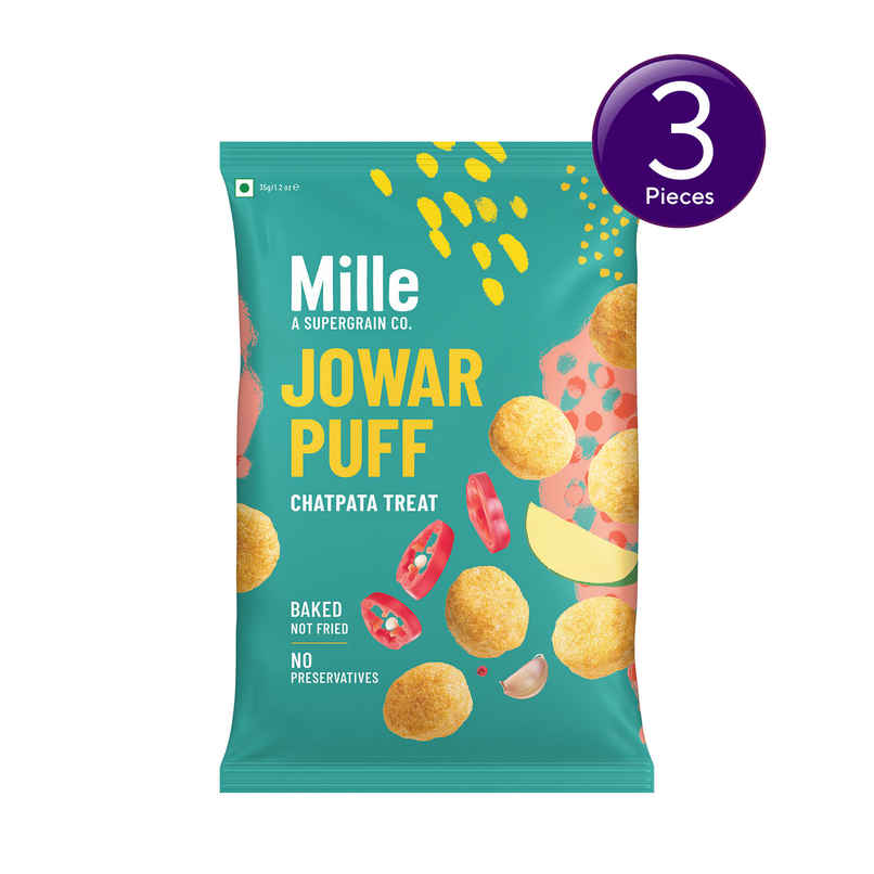 Mille Jowar Puffs | Chatpata Treat Snack | Healthy Combo 