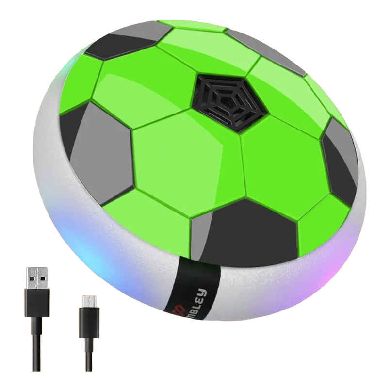Wembley C-Type Usb Rechargeable Battery Powered Hover Football Indoohover Ball Soccer - Green