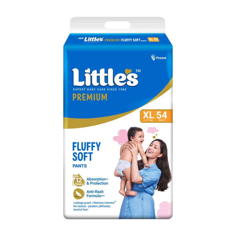 Little's Fluffy Soft Premium Baby Pant Style Diaper | XL | Leakage Free | 54 pcs Little's Fluffy Soft Premium Baby Pant Style Diaper | XL | Leakage Free | 54 pcs