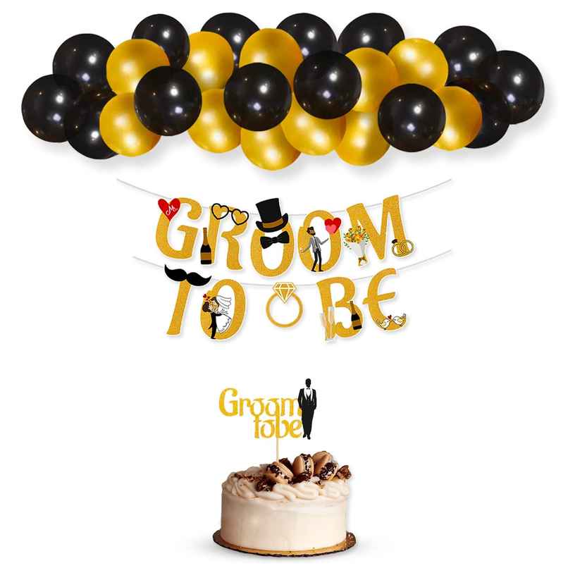 Groom To Be Decoration Set | Pack Of 27 | Party Propz