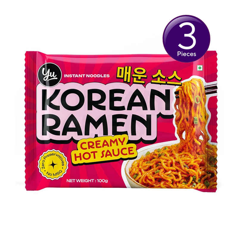 Yu Creamy Hot Sauce - Korean Ramen Noodles Combo 