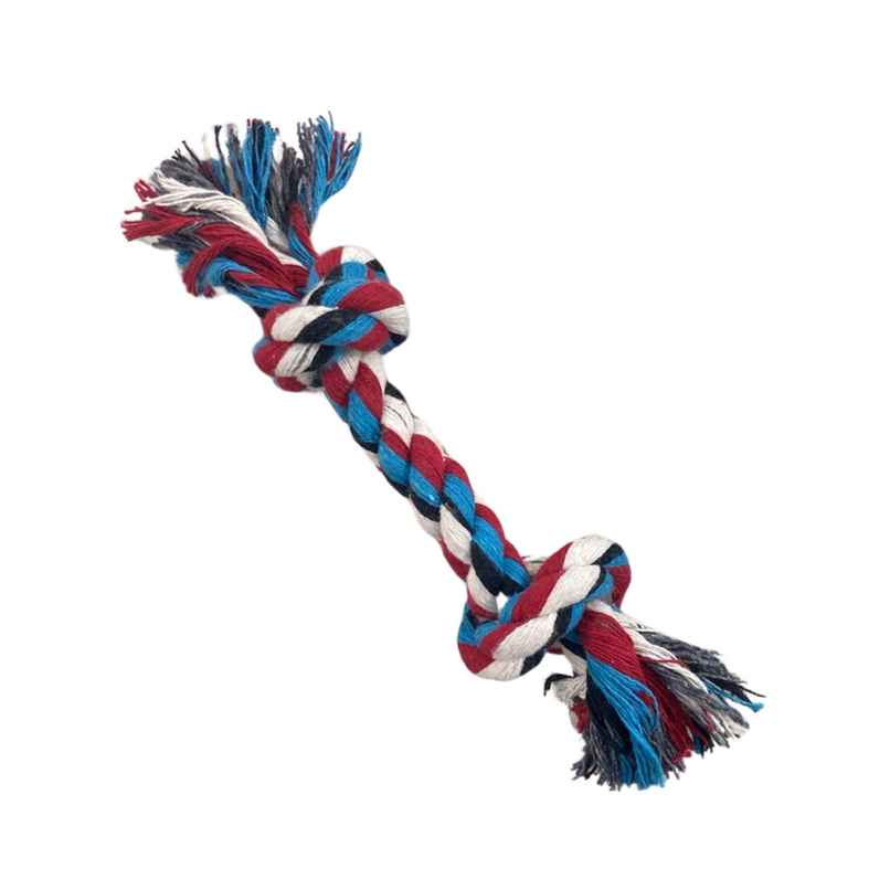 Payton Perry Cotton 2 Knot Rope Chew Toy | Multicolour