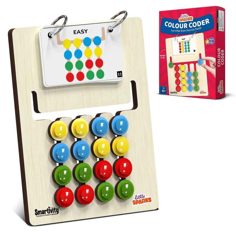Smartivity Colour Coder Slide Puzzle Game, Color & Pattern Matching Kit Smartivity Colour Coder Slide Puzzle Game, Color & Pattern Matching Kit