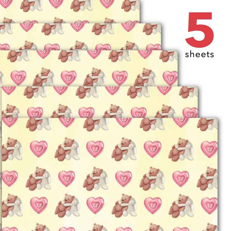 Tiger Notes Gift Wrap | Yellow Teddy