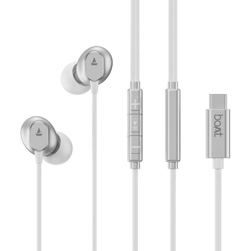 boAt Bassheads 90C Wired Earphones | White boAt Bassheads 90C Wired Earphones | White