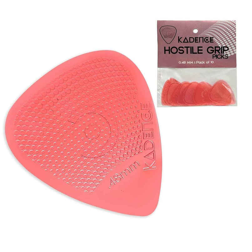 Kadence 10 Guitar Picks with Hostile Grip, Anti-Slip, 0.48mm, Stronger Plectrums | Pack of 10 Kadence 10 Guitar Picks with Hostile Grip, Anti-Slip, 0.48mm, Stronger Plectrums | Pack of 10