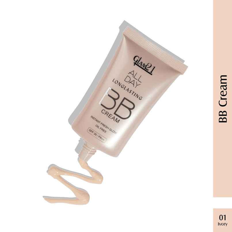 Glam21 Bb Cream Long Lasting Oil Free Lightweight Formula-Ivory Glam21 Bb Cream Long Lasting Oil Free Lightweight Formula-Ivory