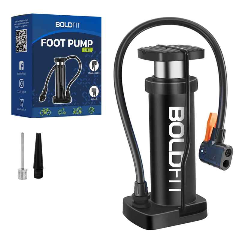Boldfit Cycle Pump For Bicycle And Bike Foot Balloon Pump Machine Boldfit Cycle Pump For Bicycle And Bike Foot Balloon Pump Machine