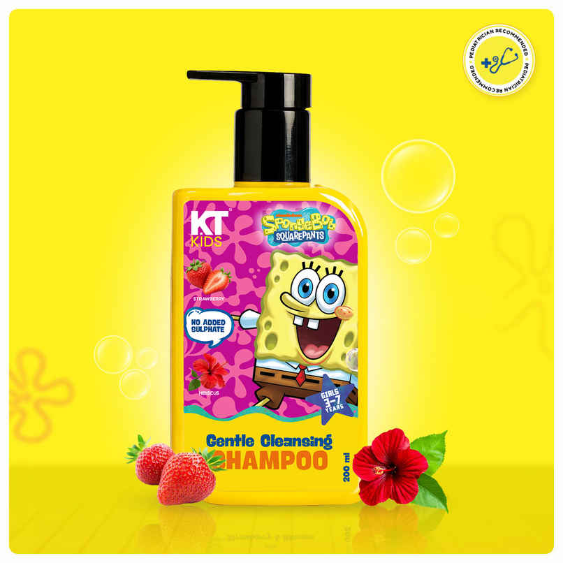 KT Kids Gentle Cleansing Shampoo Strawberry and Hibiscus For Girls 3 to 7 years 1 Pack KT Kids Gentle Cleansing Shampoo Strawberry and Hibiscus For Girls 3 to 7 years 1 Pack