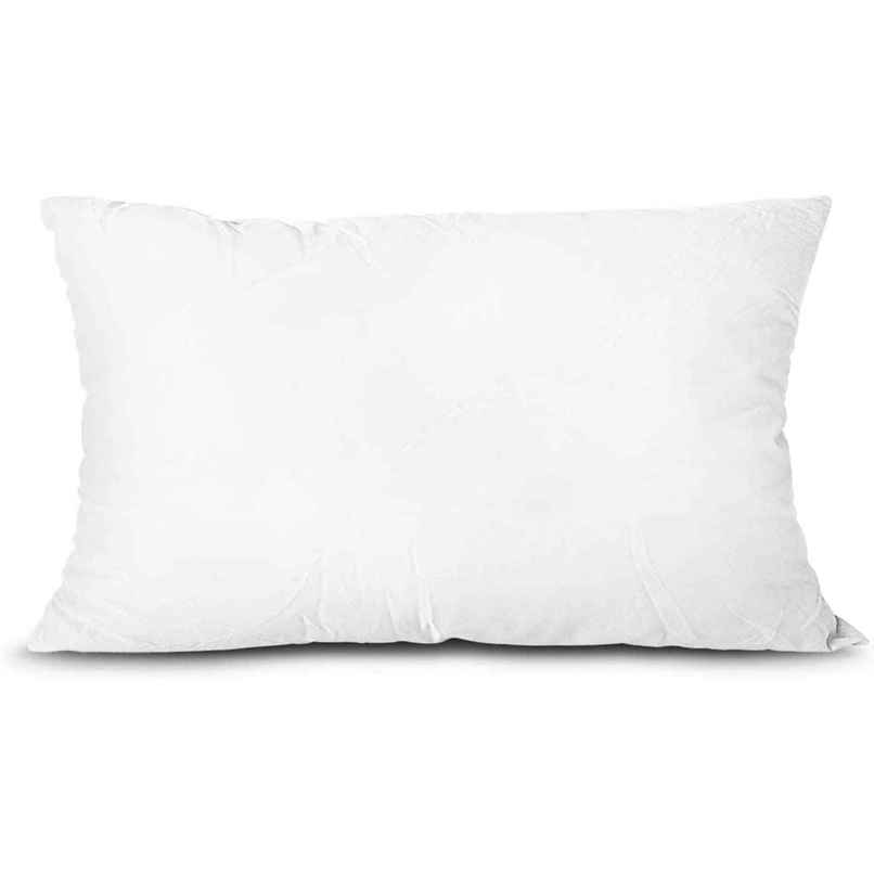 Kuber Industries Microfiber 16X24 Inch Luxurious 1 Piece Pillow Filler | White