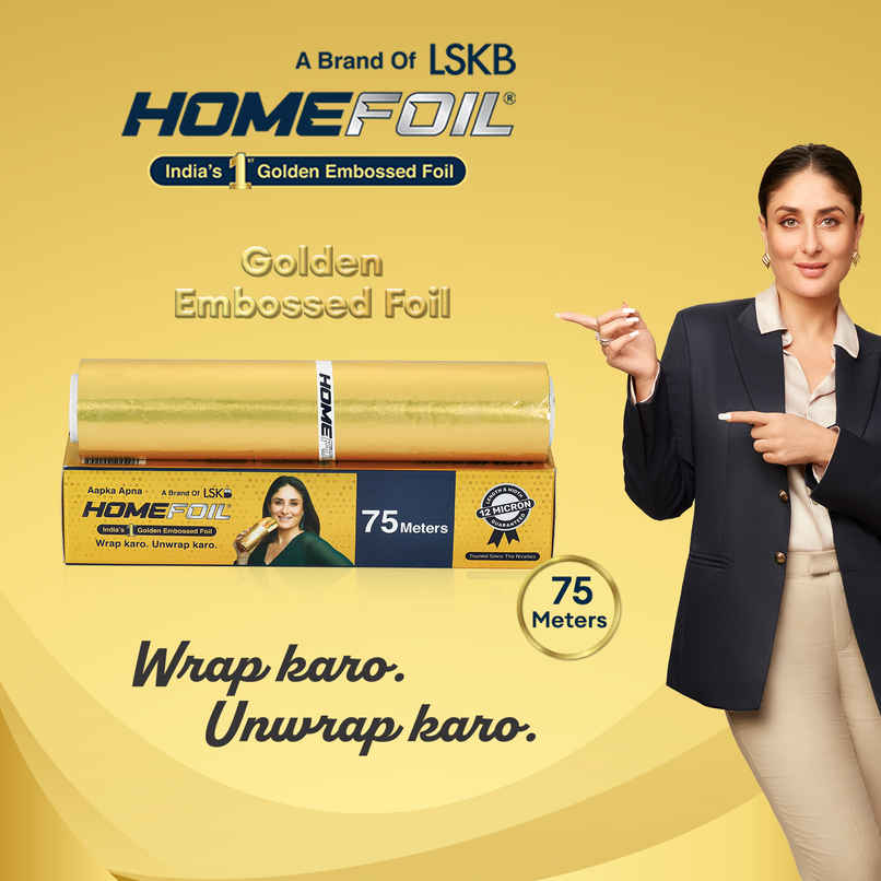 HOMEFOIL Net Golden Embossed Aluminium Foil