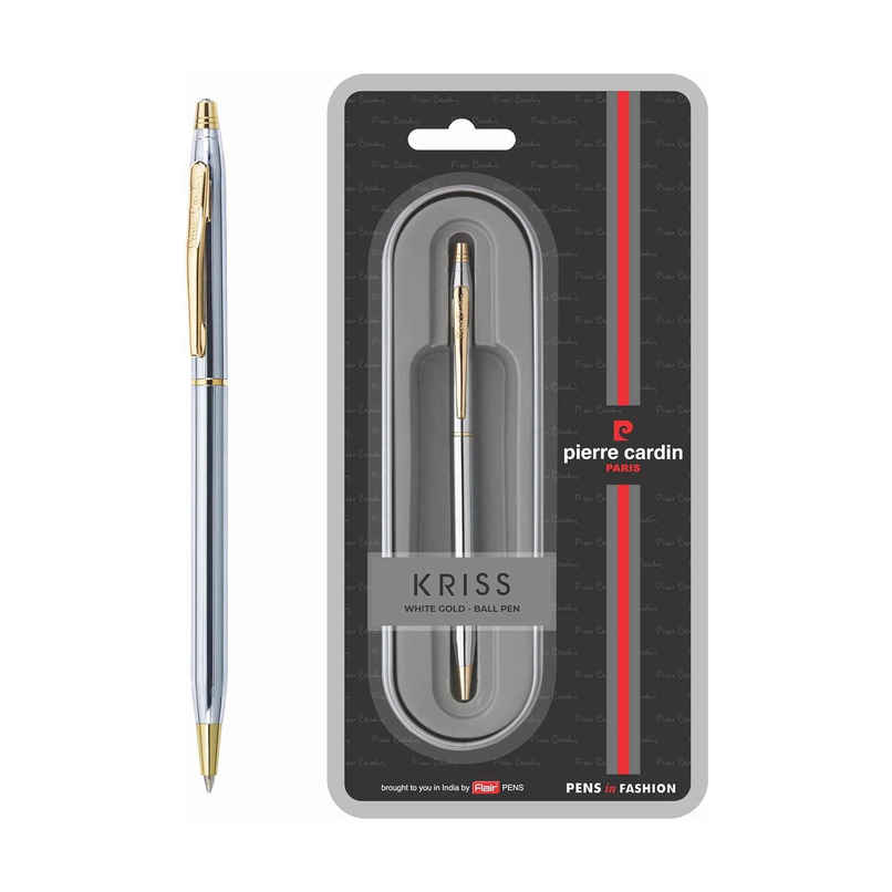 Pierre Cardin Kriss White Gold Metal Ball Pen Pierre Cardin Kriss White Gold Metal Ball Pen