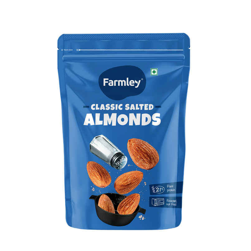 Farmley Classic Salted Roasted Almonds | Badam Farmley Classic Salted Roasted Almonds | Badam