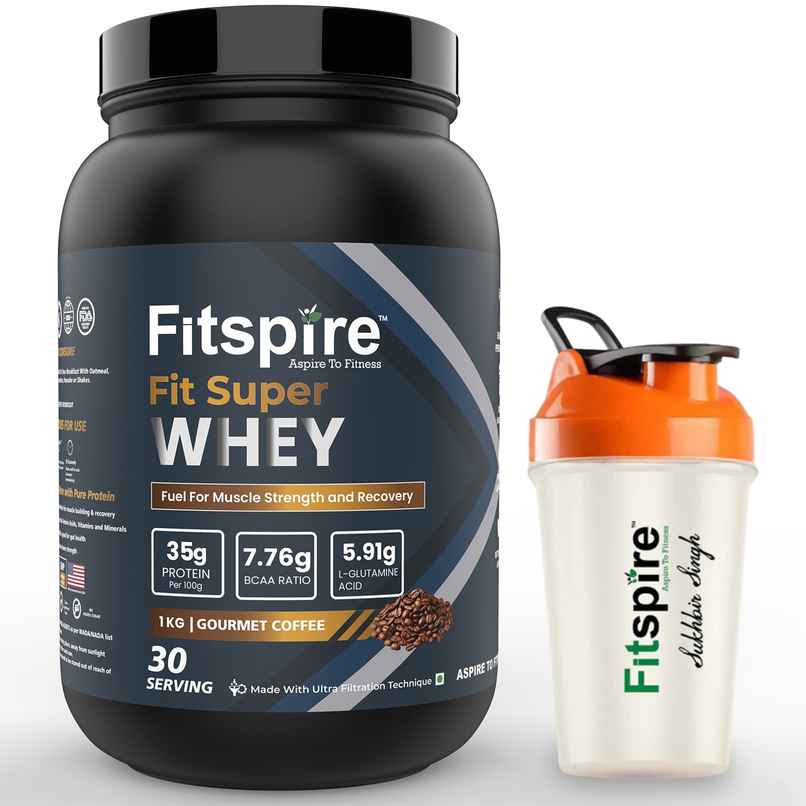 Fitspire Fit Super Whey Protein Gourmet Coffee With Shaker