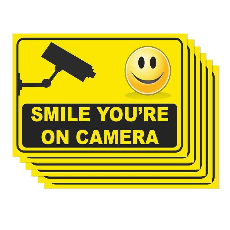 Paper Plane Design You Are Under Cctv Sign Wall Posters | Set Of 6 | Size 29 x 21 cm | D76 Paper Plane Design You Are Under Cctv Sign Wall Posters | Set Of 6 | Size 29 x 21 cm | D76