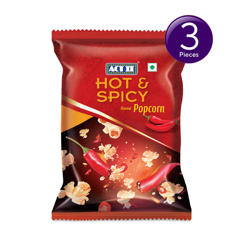 Act Ii Ready To Eat Hot And Spicy Popcorn Combo  