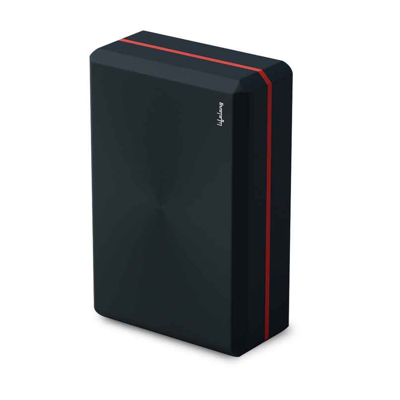 Lifelong Yoga Block EVA Dual Colour | Red and Black