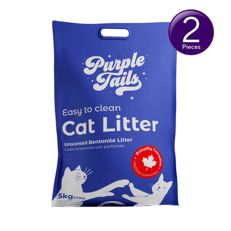 Purple Tails Canada Activated Carbon Cat Litter (Unscented) Combo