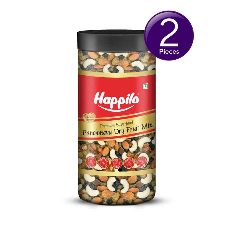 Happilo Classic Panchmewa Dry Fruit Mix Jar Combo
