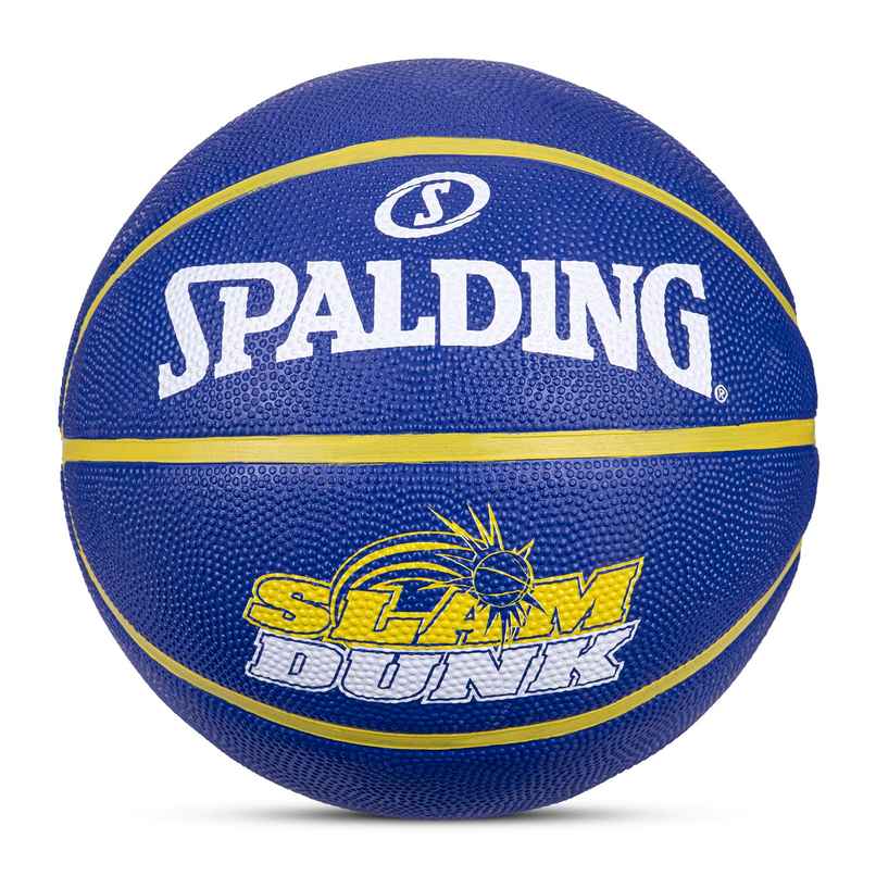 Spalding Slamdunk Rubber Basketball (Blue) 5