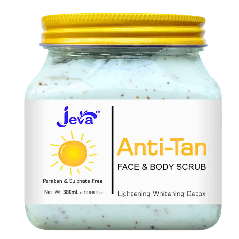 Jeva Anti-Tan Detox Scrub | Skin Brightening & Tan Removal Gel