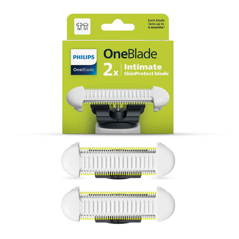 Philips Oneblade Intimate Skinprotect Blade Pack of 2 | QP229/50 Philips Oneblade Intimate Skinprotect Blade Pack of 2 | QP229/50