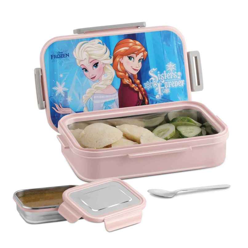 Jaypee Maxteel Sr Stainless Steel Insulated Lunch Box for Kids | Pink, (900+180ml)