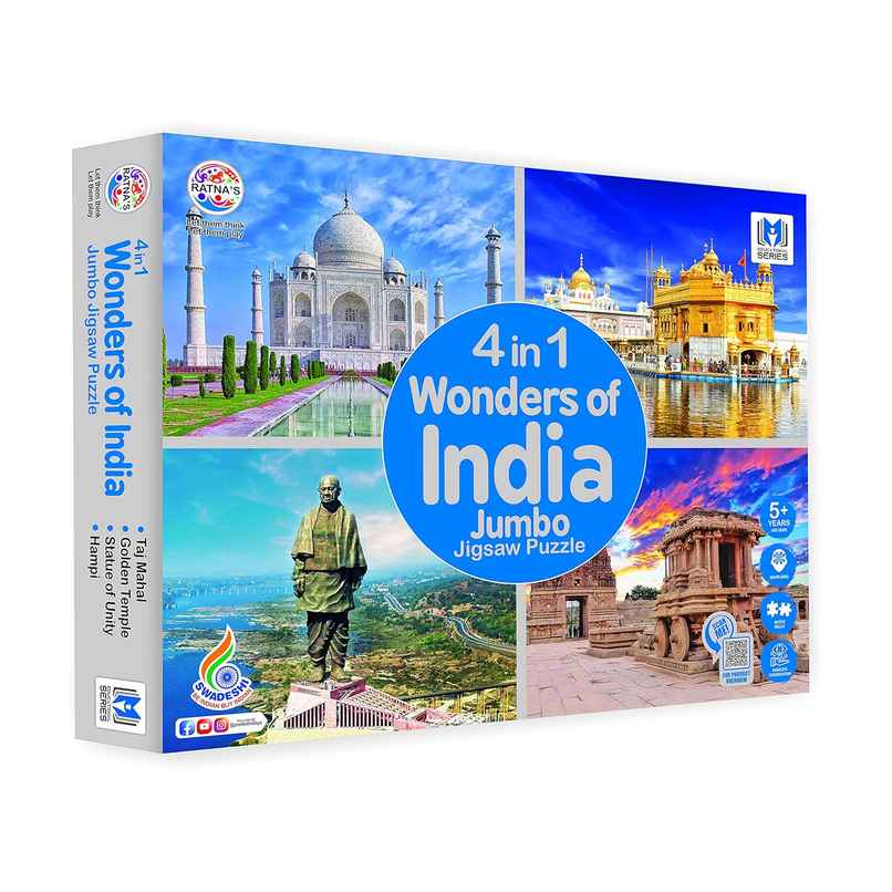 Ratna's 4In1 Wonders Of India Jigsaw Puzzle Ratna's 4In1 Wonders Of India Jigsaw Puzzle