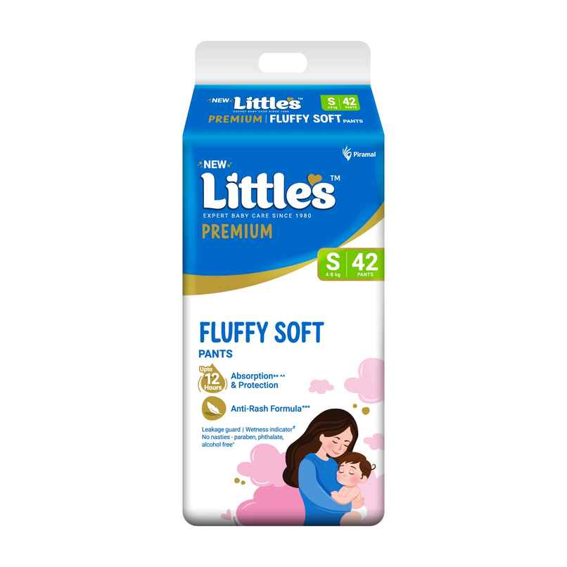Littles Expert Baby Care Comfy Baby Diapers | Pant Style | S | 42 pcs Littles Expert Baby Care Comfy Baby Diapers | Pant Style | S | 42 pcs