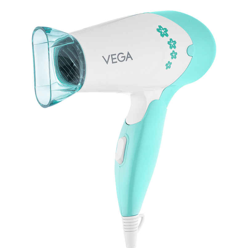 Vega Insta Glam Foldable 1000W Hair Dryer with 2 Heat/Speed Settings, VHDH-20N, | Made in India
