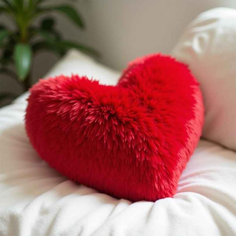 Perpetual Heart Shaped Love Cushion Pillow
