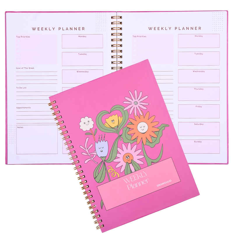 DRAWGUUD Weekly Planner Notebook, Undated | 52 weeks for Daily life, Work, Students DRAWGUUD Weekly Planner Notebook, Undated | 52 weeks for Daily life, Work, Students