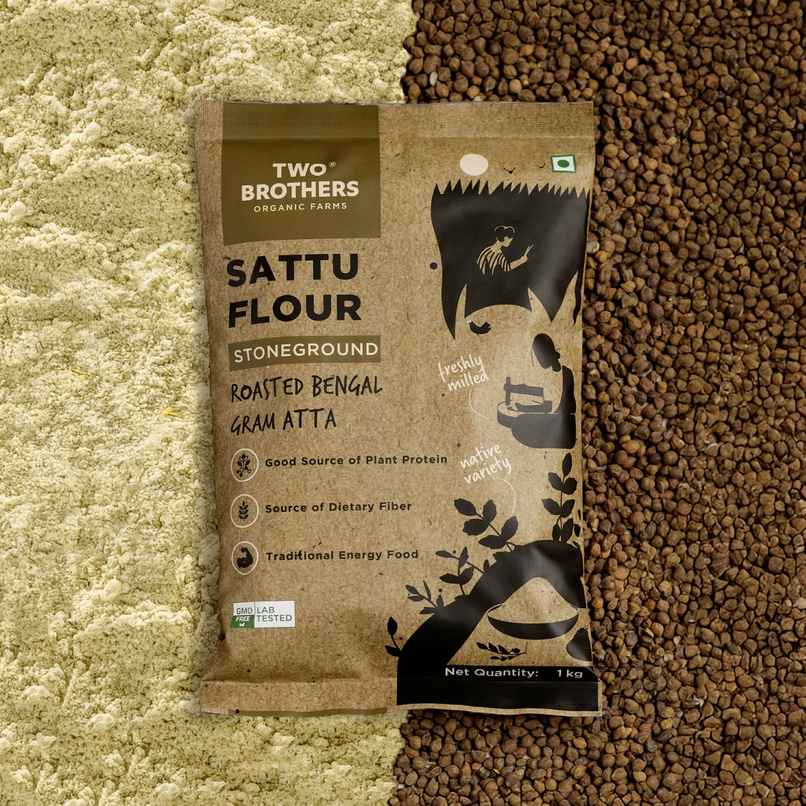 Two Brothers Sattu Atta Roasted Bengal Gram Two Brothers Sattu Atta Roasted Bengal Gram